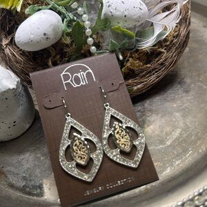 Rain Silver Teardrop Earrings